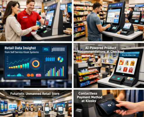 touch screen payment kiosk for retail